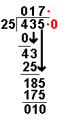 división paso 15