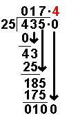 división paso 18